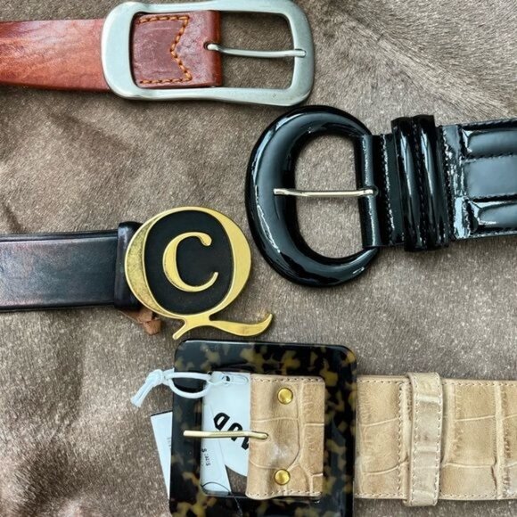 Alexander McQueen Q Belt Logo Buckle main image 5